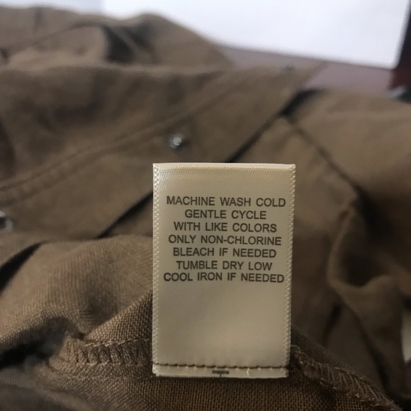 Christopher & Banks jacket size xl linen rayon brown office core busines… - Picture 3 of 10